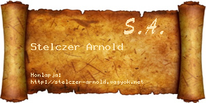 Stelczer Arnold névjegykártya